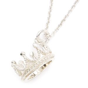 Tiffany Co Crown Necklace Silver Motif Pendant
